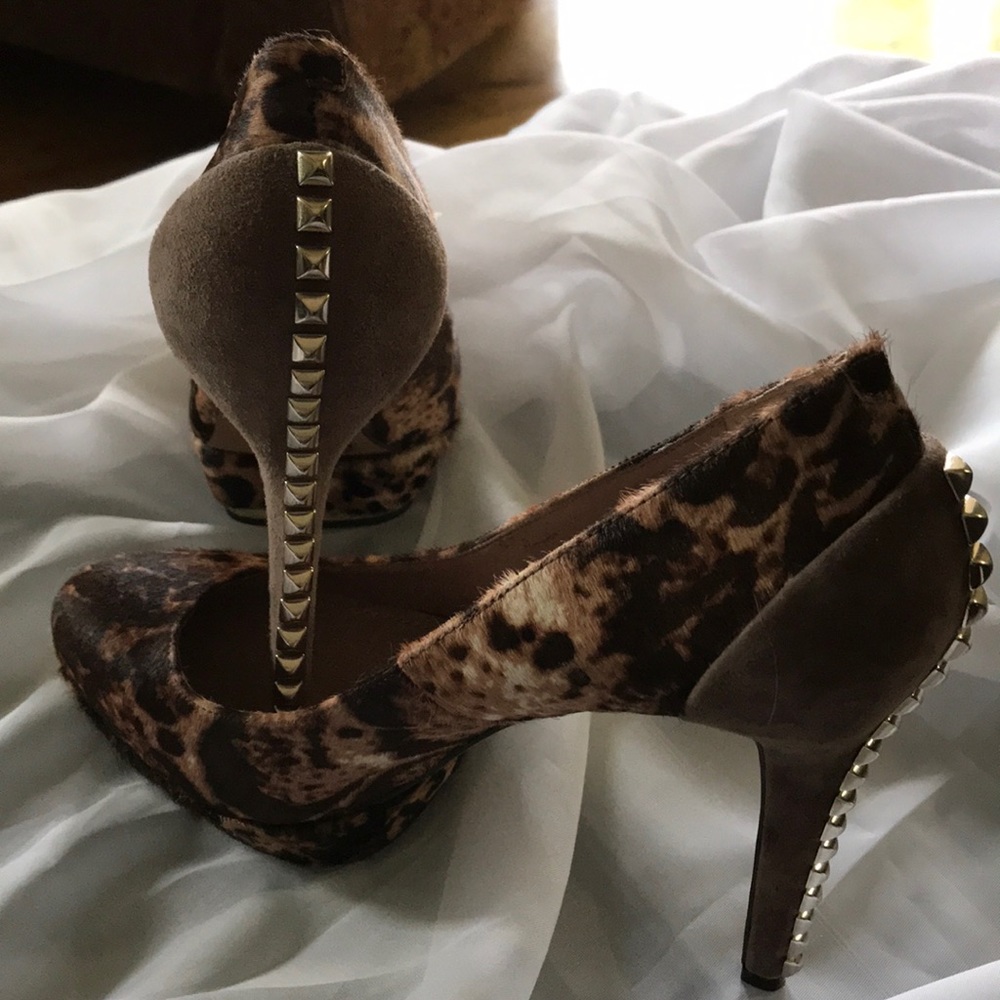 Vince Camino Calf Hair Platform Stilettos
